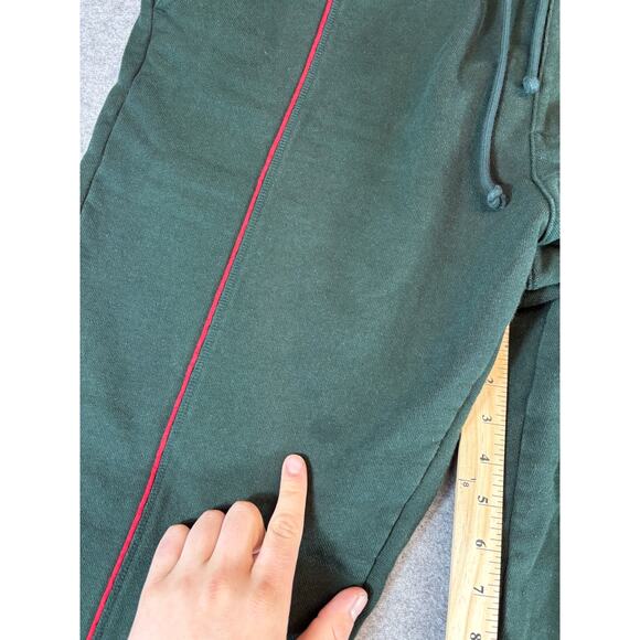 Kith Williams Contrast Sweatpants Mens Large Dark Green Tapered Cozy Athletic - Picture 4 of 8